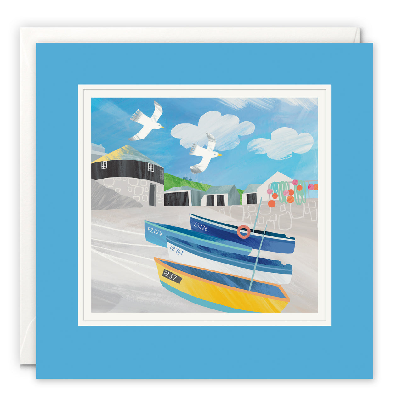 Boats on Sennen Slipway by Gill Wild