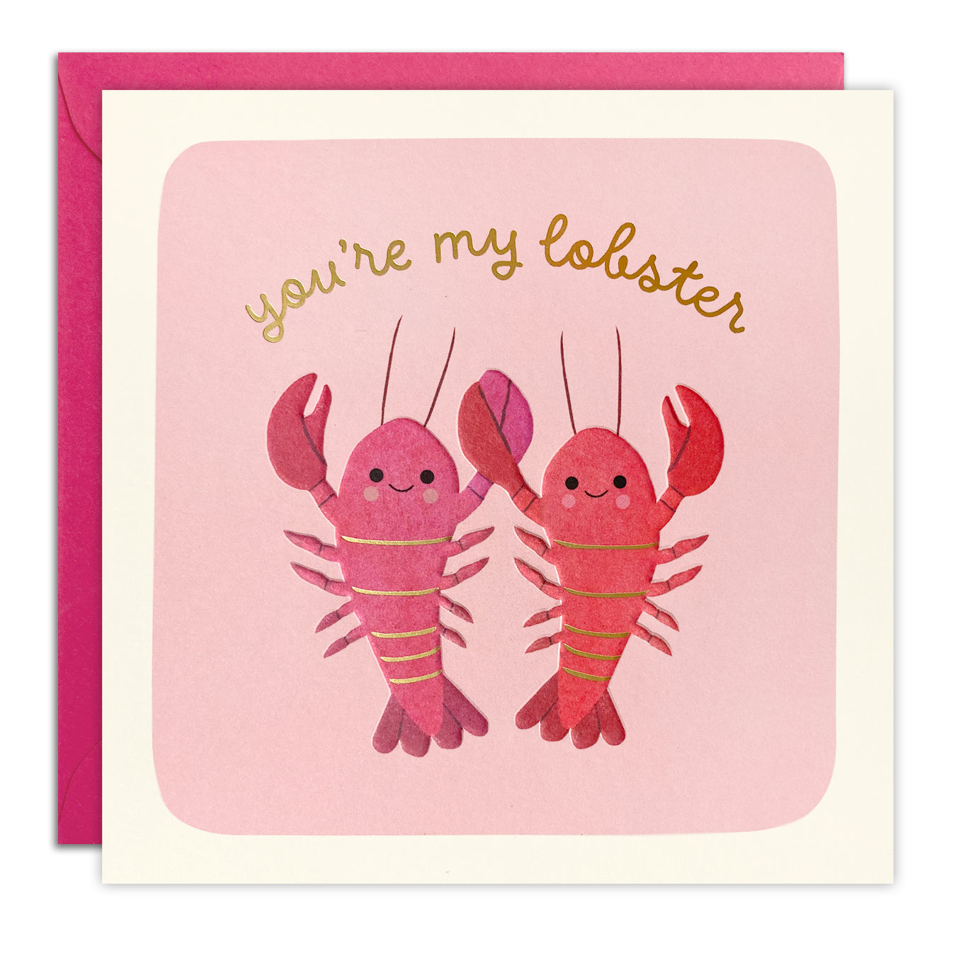 Sottobicchiere Citazione 'Sei My Lobster' – 9x9 Cm – Finitura Lucida Con Supporto In Faesite