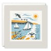Maenporth Sailing Art Card by Holly Astle