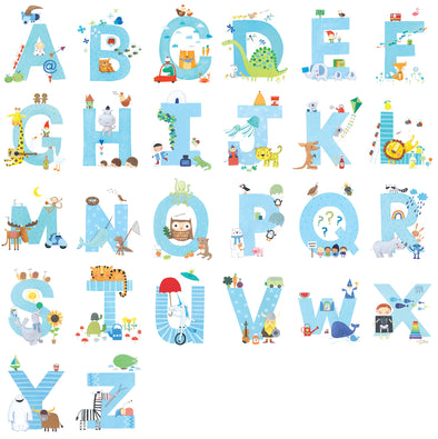 An Illustrated Alphabet by Julie Fletcher for Made By Ellis
