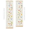 Butterflies and Flowers Canvas and Wood Height Chart
