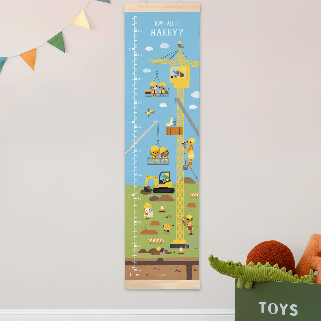 Construction Canvas and Wood Height Chart