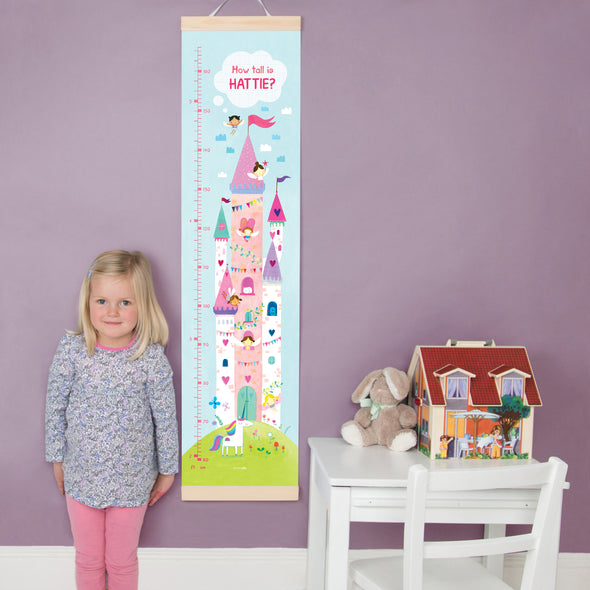 Fairy Castle Canvas and Wood Height Chart