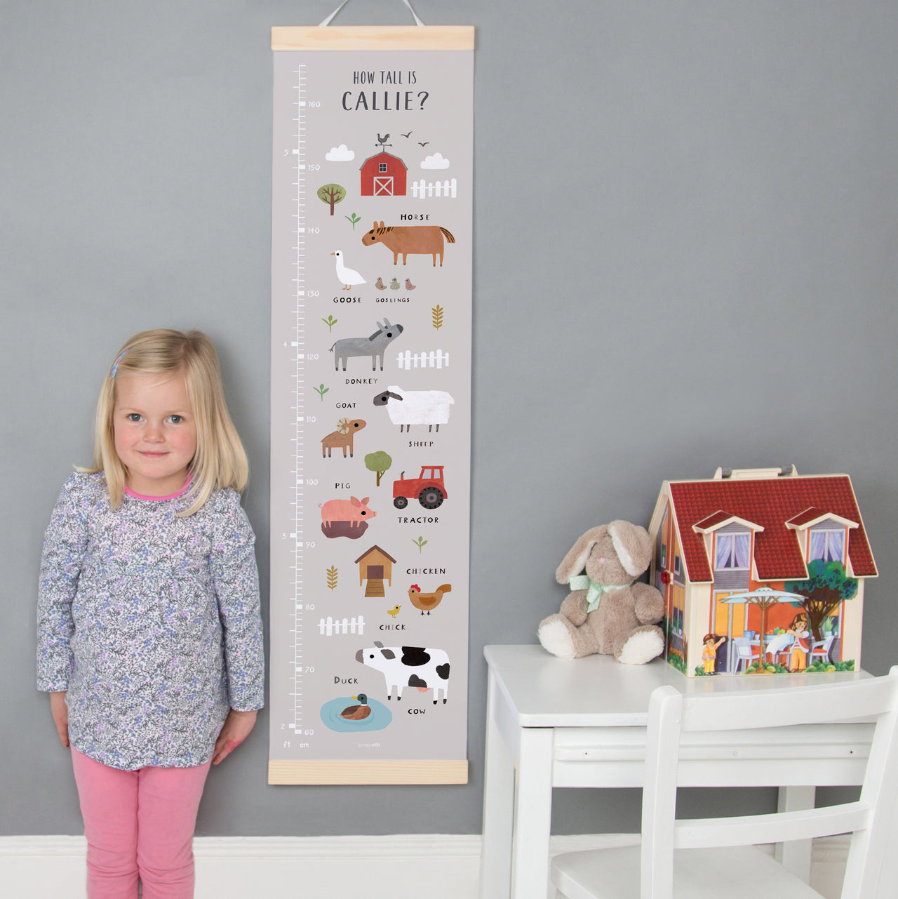 Farm Canvas and Wood Height Chart
