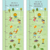 Football Canvas and Wood Height Chart