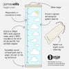 Seaside Canvas and Wood Height Chart