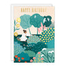 Picking Flowers Birthday Card by James Ellis