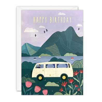 Campervan Birthday Card by James Ellis