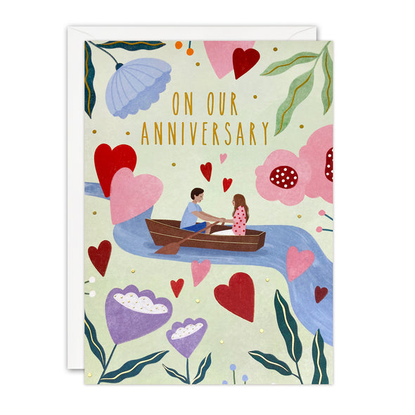 Boat Anniversary Card by James Ellis