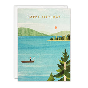 Fishing Birthday Card by James Ellis