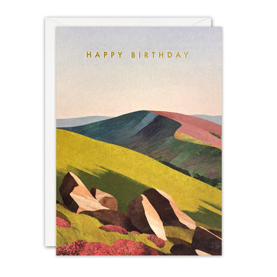 Wild Hills Birthday Card by James Ellis