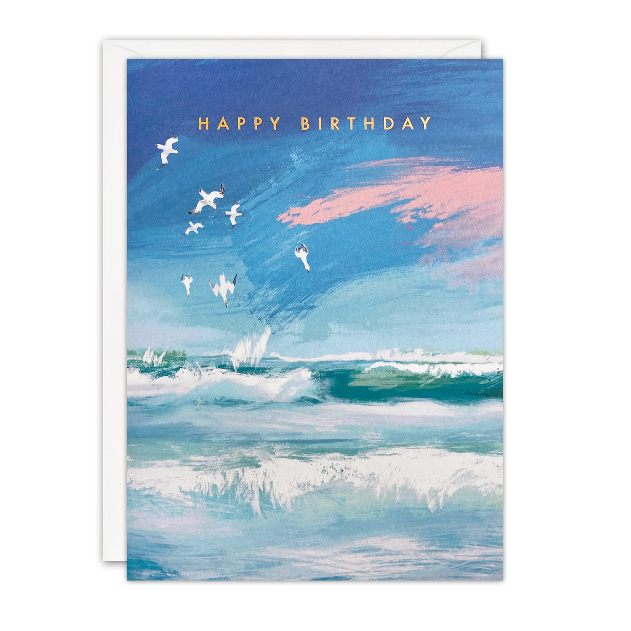 Diving Gannets Birthday Card by James Ellis