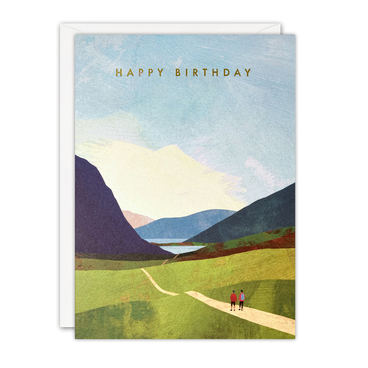 Hiking Birthday Card by James Ellis