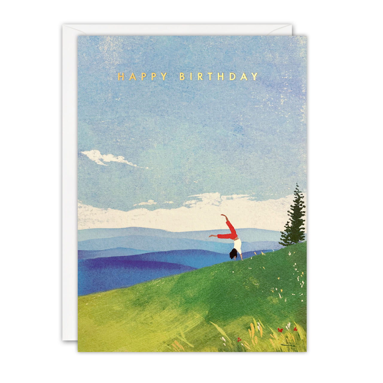 Cartwheel Birthday Card by James Ellis