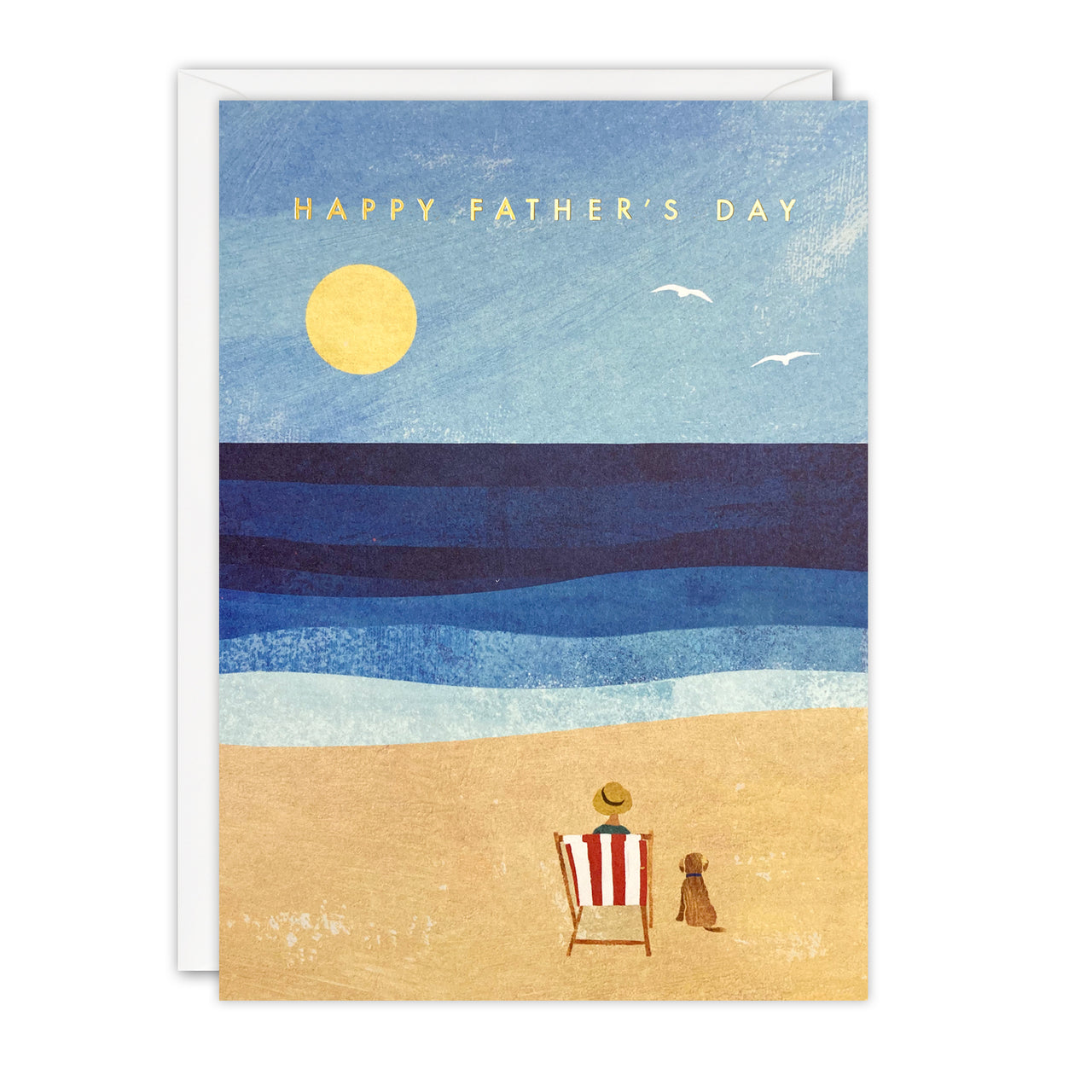 Dog and Deckchair Father's Day Card by James Ellis