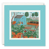 Strawberry Pots Art Card by Holly Astle