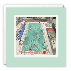 Village Lido Art Card by Sara Boccaccini Meadows