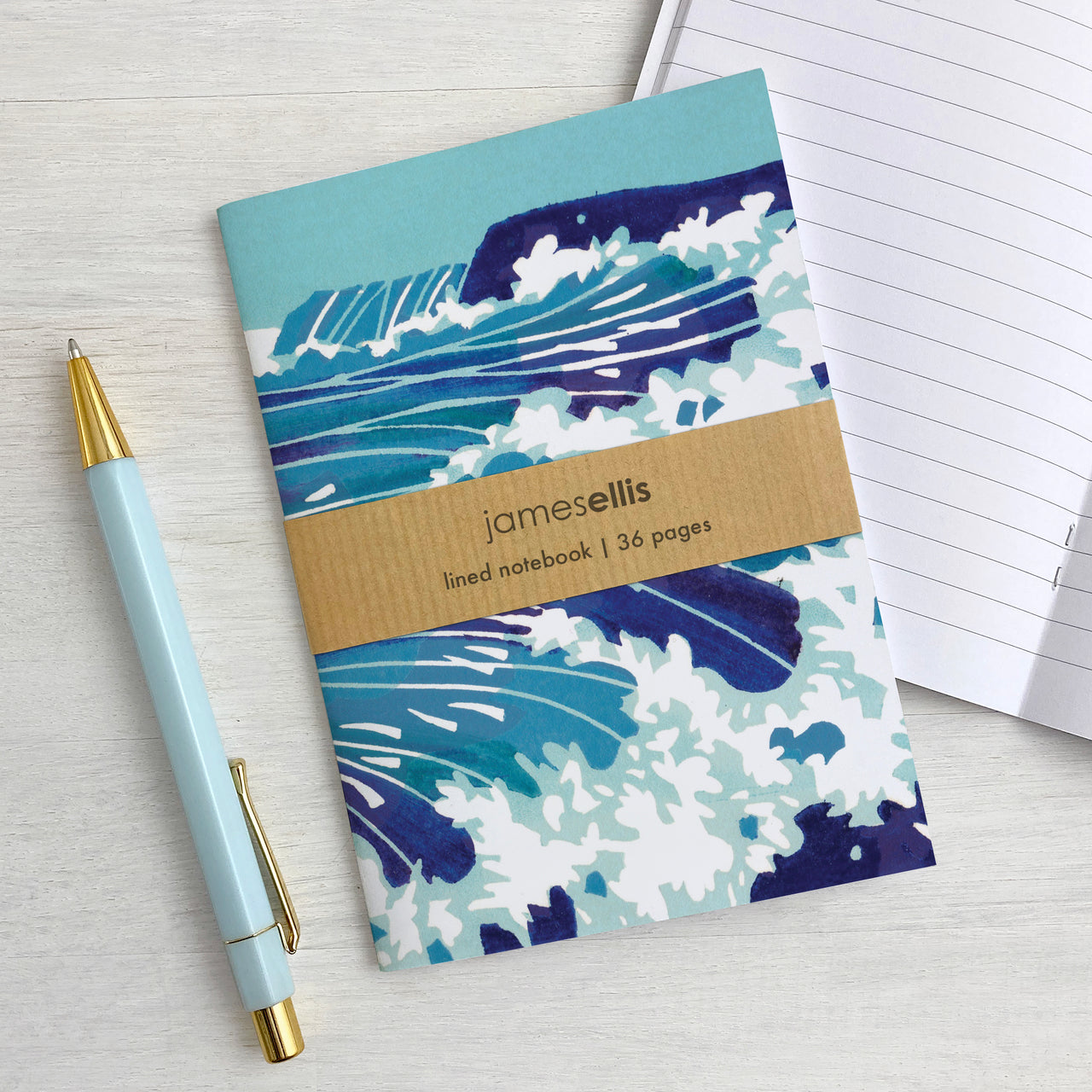 Three Bays A6 Lined Notebook by James Ellis