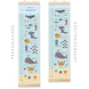 Ocean Canvas and Wood Height Chart