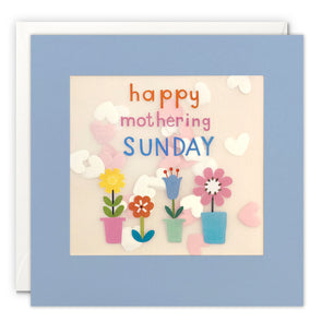 Flowers Mothering Sunday Card with Paper Confetti - Paper Shakies by James Ellis
