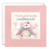 Birds Pearl Anniversary Card with Paper Confetti - Paper Shakies by James Ellis