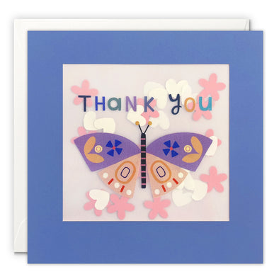 Butterfly Thank You Card with Paper Confetti - Paper Shakies by James Ellis