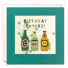 Beer Bottles Birthday Card with Paper Confetti - Paper Shakies by James Ellis