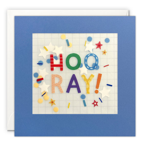 Hooray Card with Paper Confetti - Paper Shakies by James Ellis