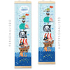 Pirate Canvas and Wood Height Chart