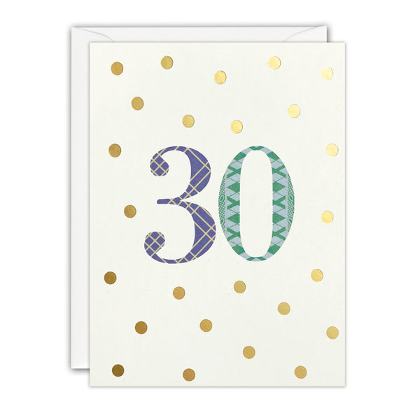 Age 30 Mini Card by James Ellis