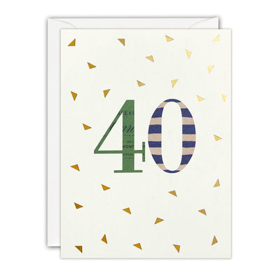 Age 40 Mini Card by James Ellis