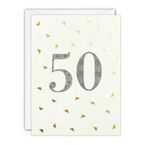 Age 50 Mini Card by James Ellis