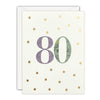 Age 80 Mini Card by James Ellis