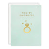 Gold Ring Engagement Card by James Ellis