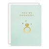 Gold Ring Mini Engagement Card by James Ellis