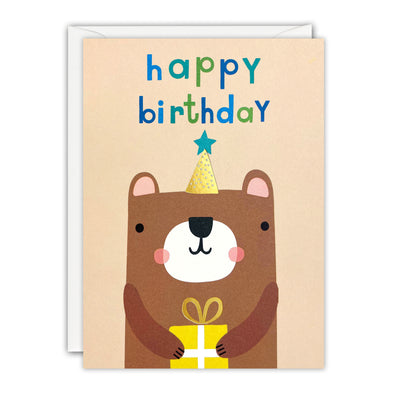 Bear Mini Birthday Card by James Ellis