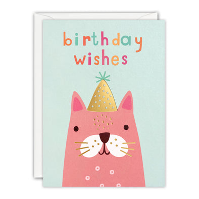 Cat Mini Birthday Card by James Ellis
