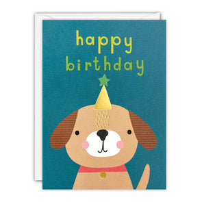 Dog Mini Birthday Card by James Ellis
