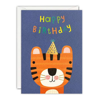 Tiger Mini Birthday Card by James Ellis