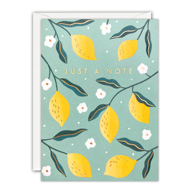 Lemons Mini Just a Note Card by James Ellis