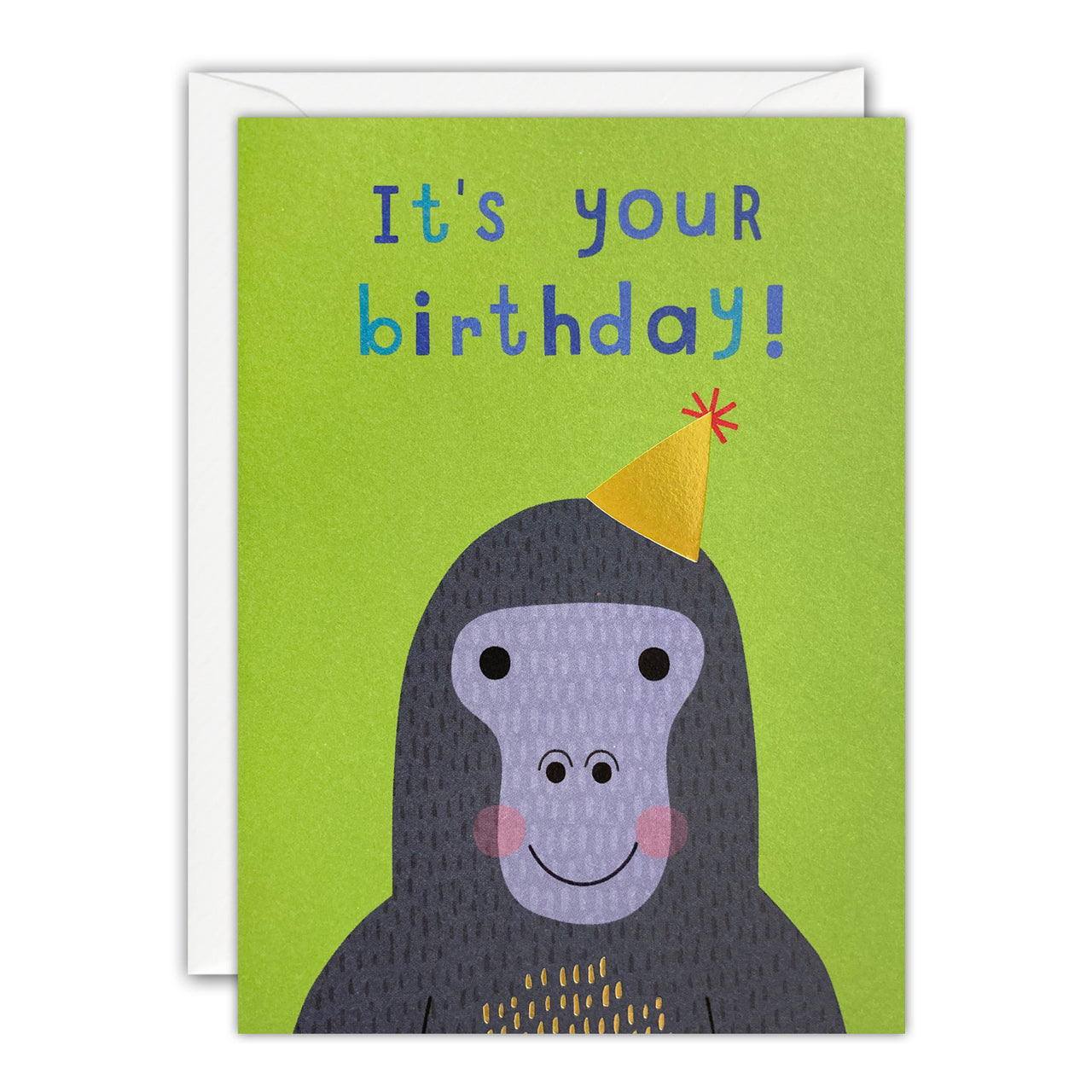 Gorilla Mini Birthday Card by James Ellis