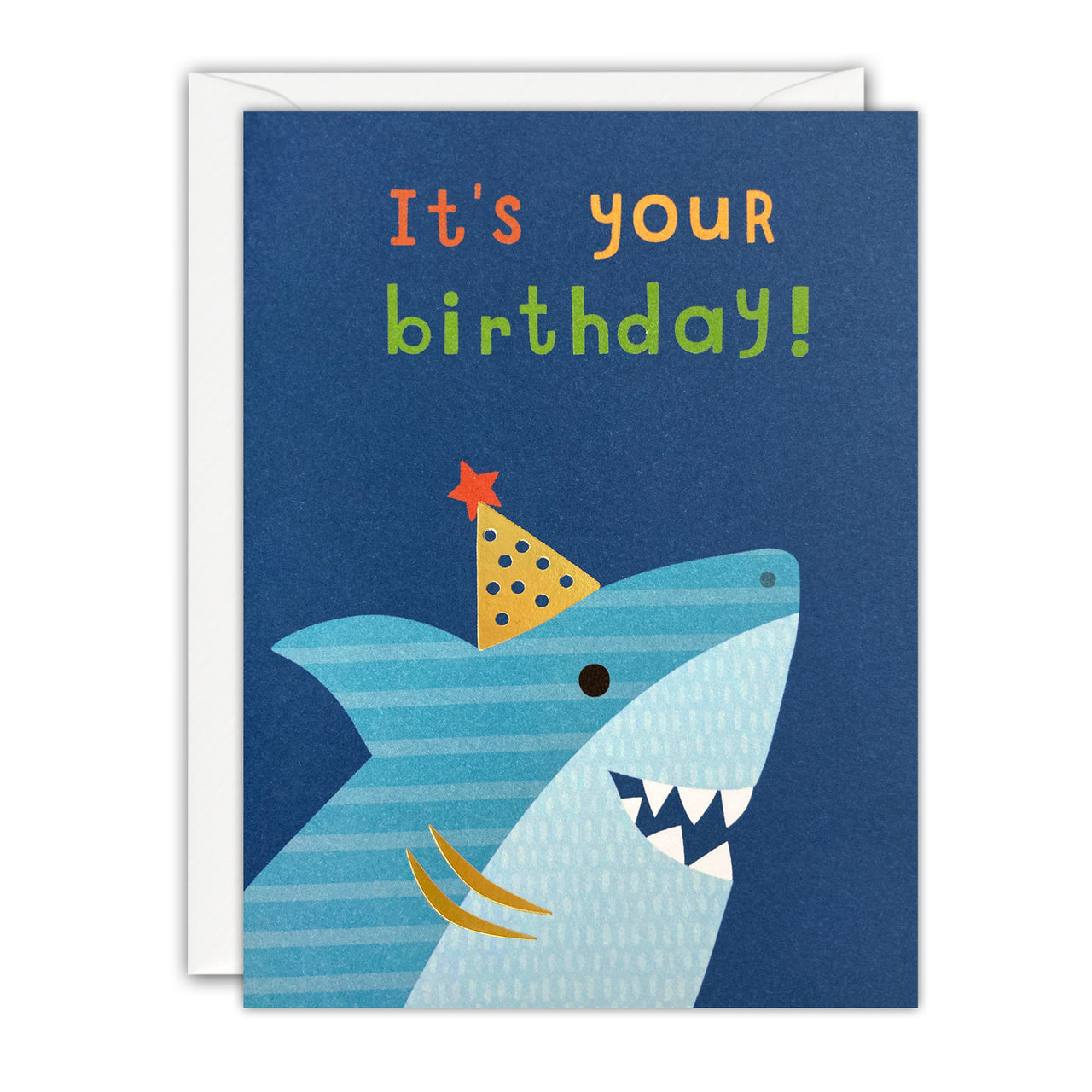 Shark Mini Birthday Card by James Ellis