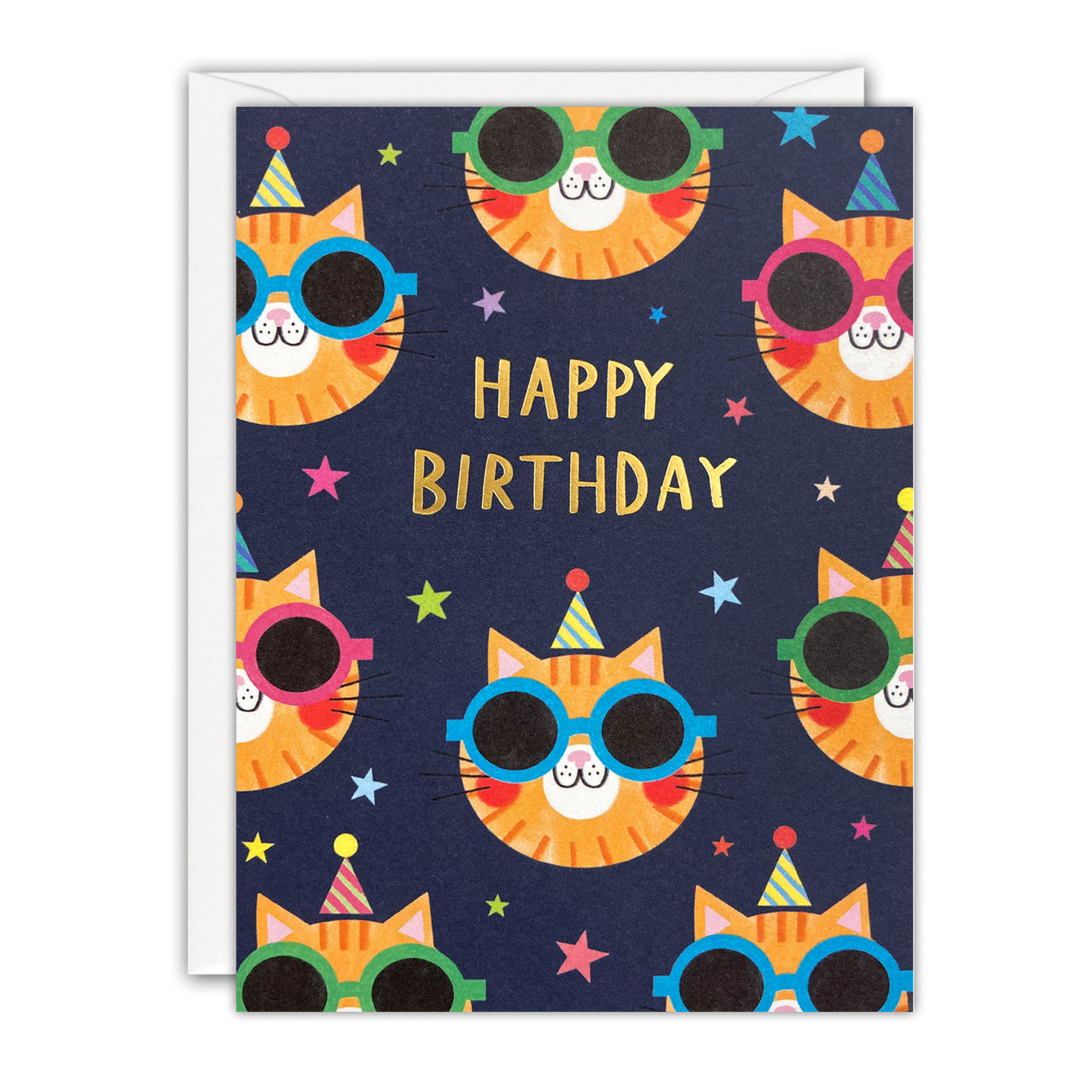 Cats Mini Birthday Card by James Ellis