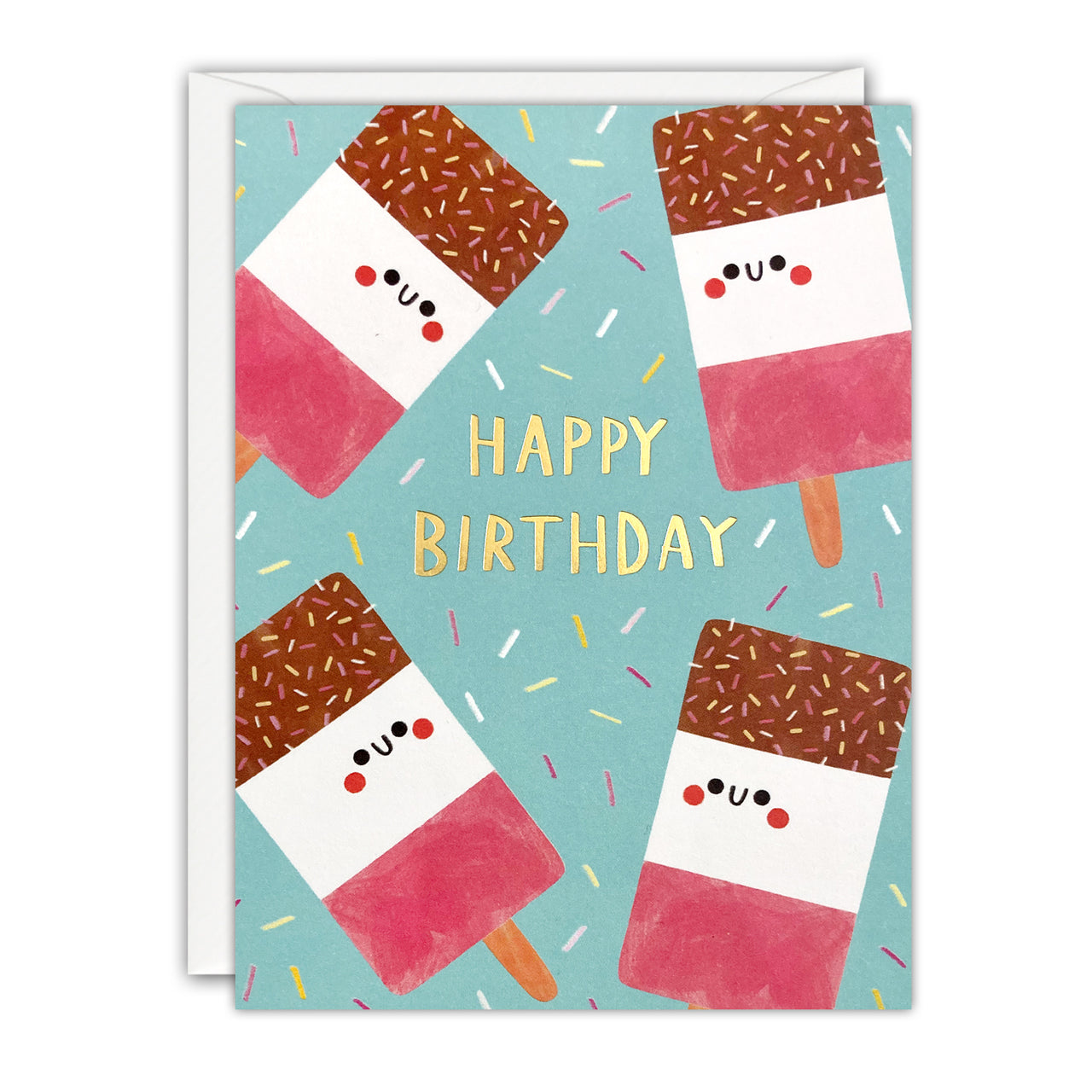 Ice Lollies Mini Birthday Card by James Ellis