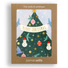 Tree with Birds Mini Christmas Card by James Ellis
