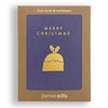 Gold Pudding Mini Christmas Card by James Ellis