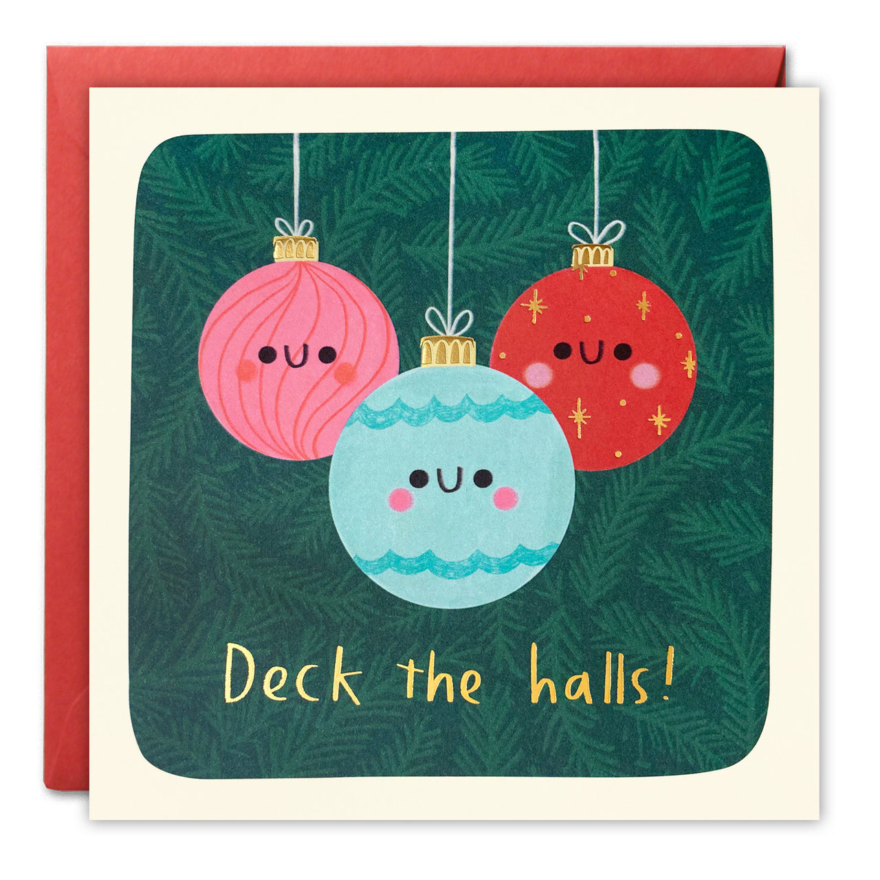 Deck the Halls Christmas Card by James Ellis