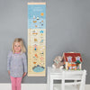 Seaside Canvas and Wood Height Chart