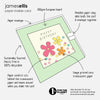 Flowers Thank You Teacher Card with Paper Confetti - Paper Shakies by James Ellis