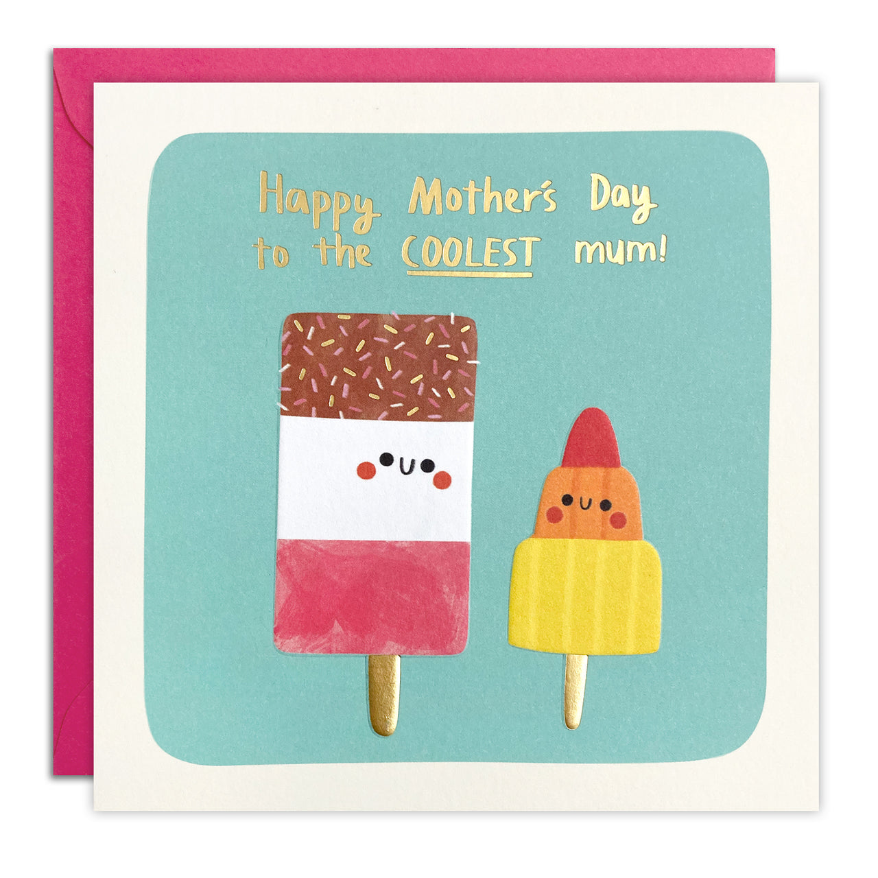 Coolest Mum Ice Lollies Mother's Day Card by James Ellis